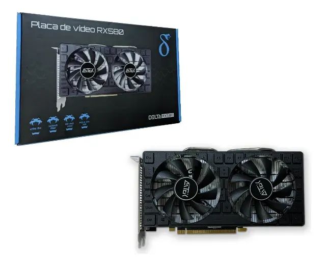Placa De Vídeo Rx 580 8gb Ddr5 256 Bit Delta