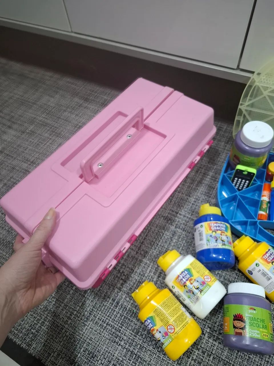 Kit para atividades gliter, tintas etc.... - Foto 5