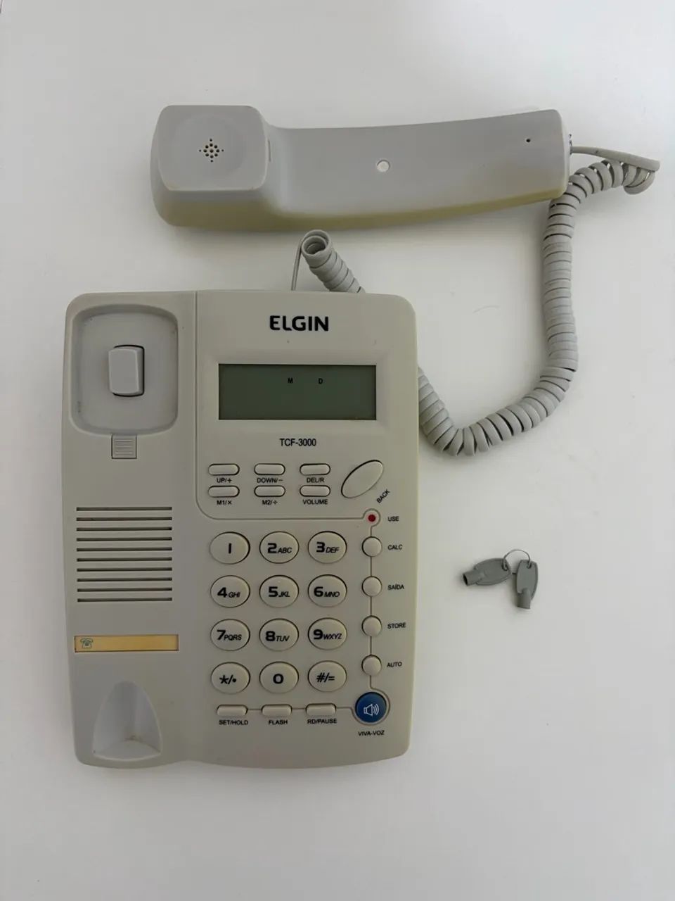 Telefone fixo com fio Elgin TCF 3000 Cinza 