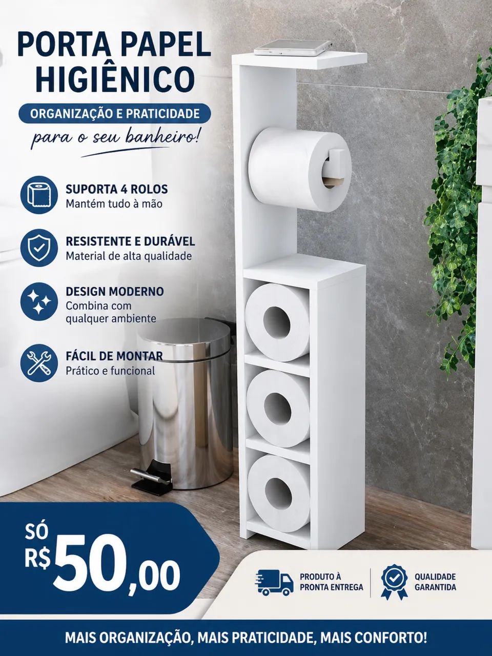 Porta papel higiênico 