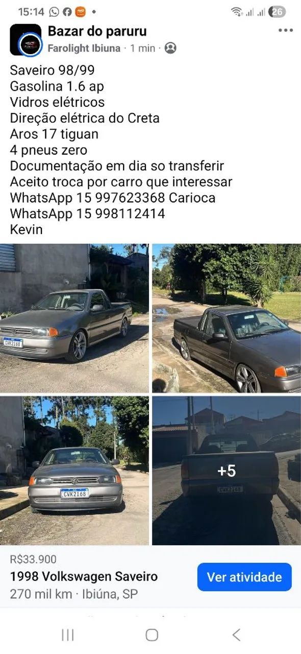 Volkswagen Saveiro CL 1.6 MI / CL/ C 1.6 1999