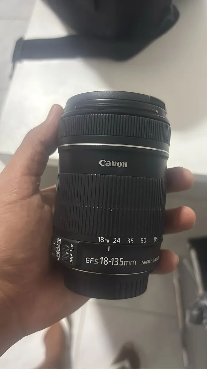 Lente cânon 18-135mm+ câmera 50D+flash - Foto 2