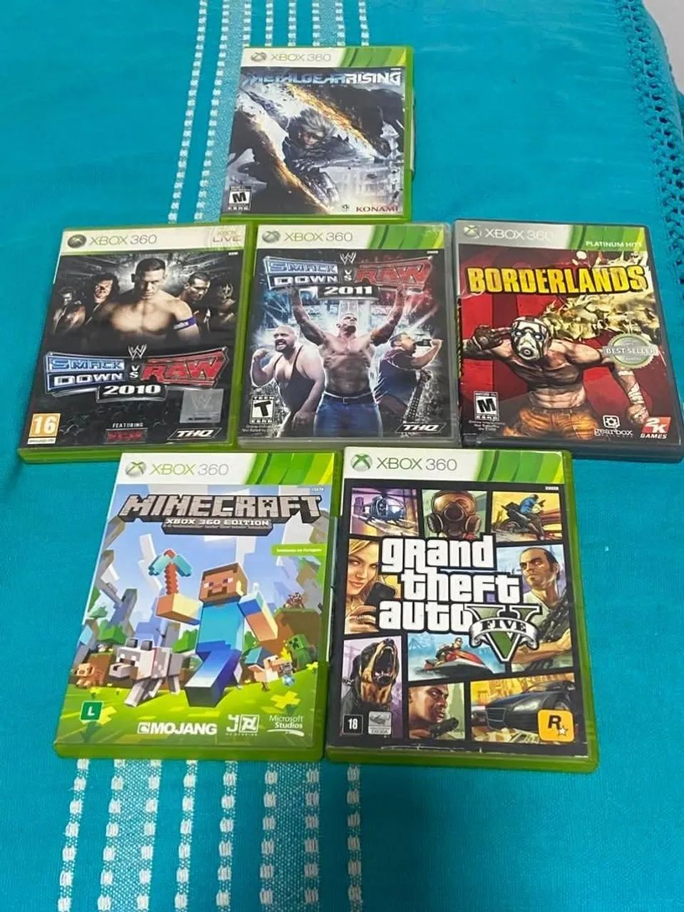 Lote com 6 Jogos Originais de Xbox 360 - Jogos de Vídeo Game