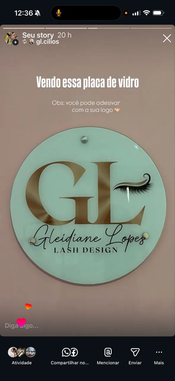 Placa de vidro 60x60