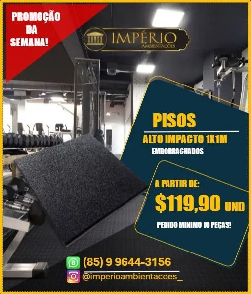 Piso Emborrachado Crossfit 