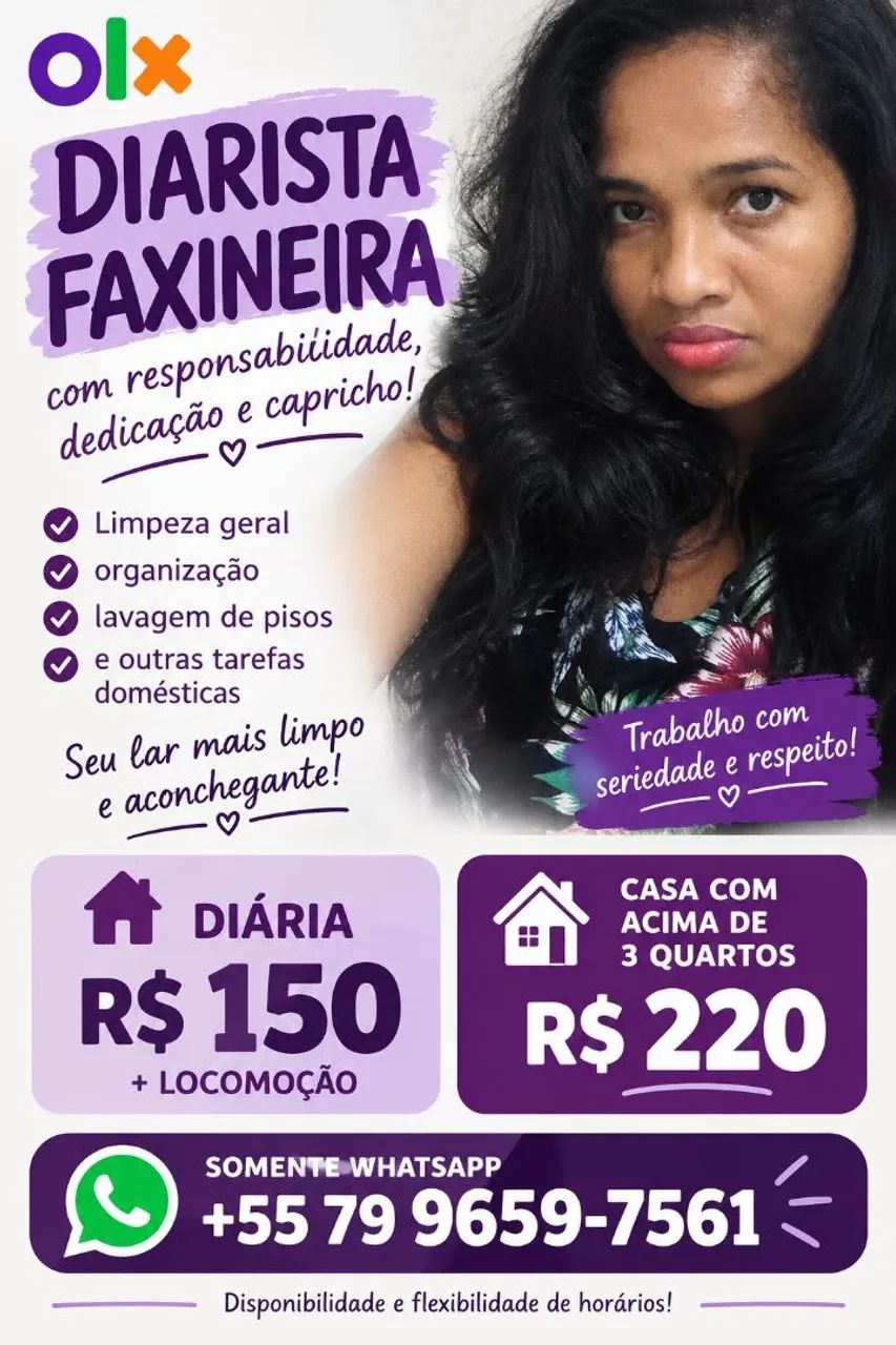 Diarista/faxineira