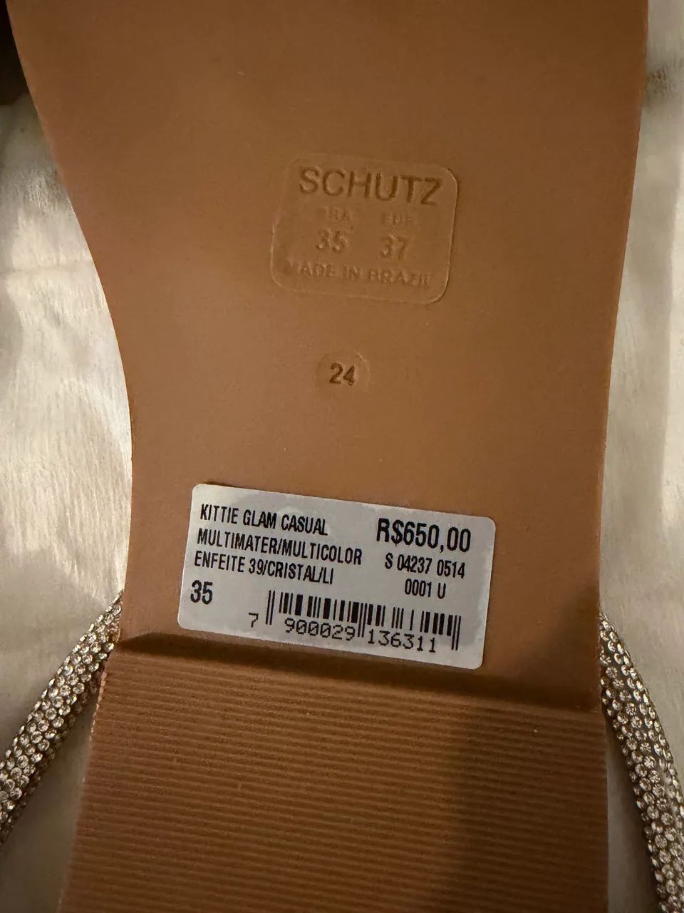 Rasteira Schutz 35 NOVA (paguei 650) - Foto 3
