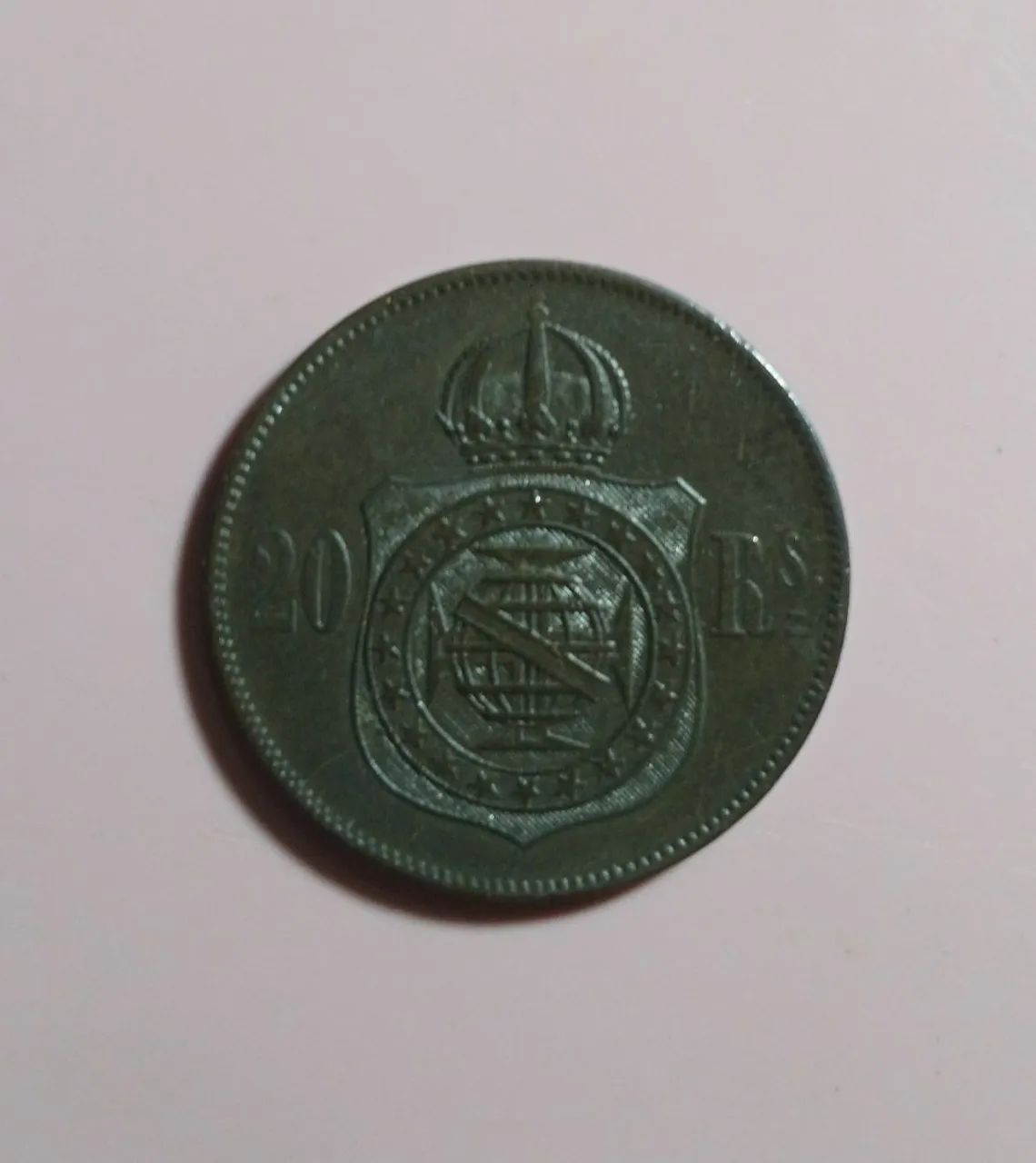 Moeda 20 Réis 1.869 - Foto 2