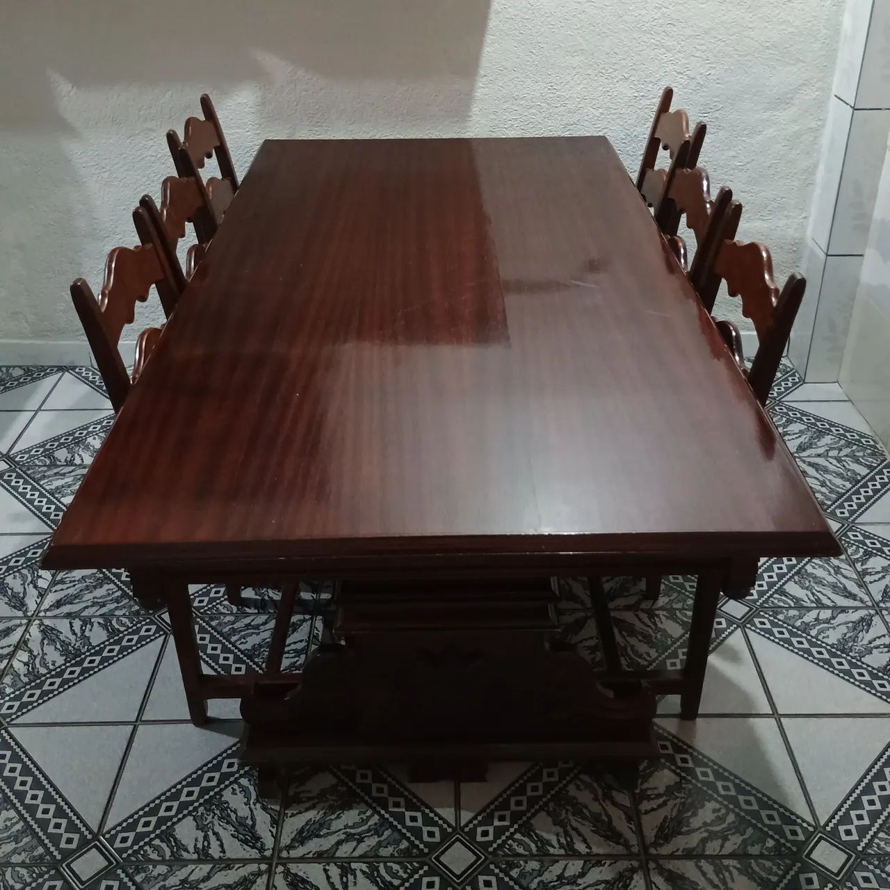 Mesa De Jantar Colonial Vintage - 6 Cadeiras - Foto 3