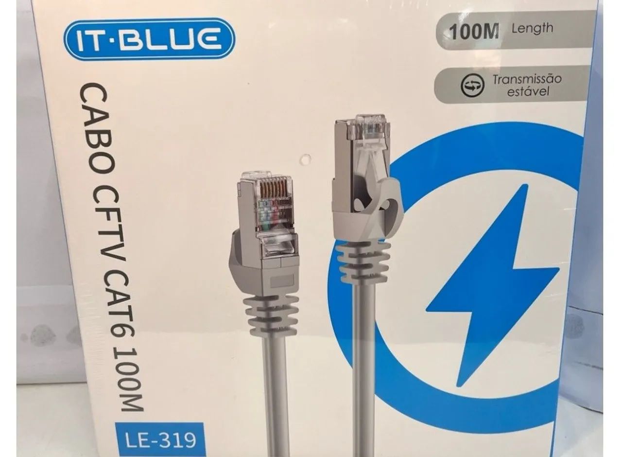 Cabo de rede cat6 100mts novo na caixa 
