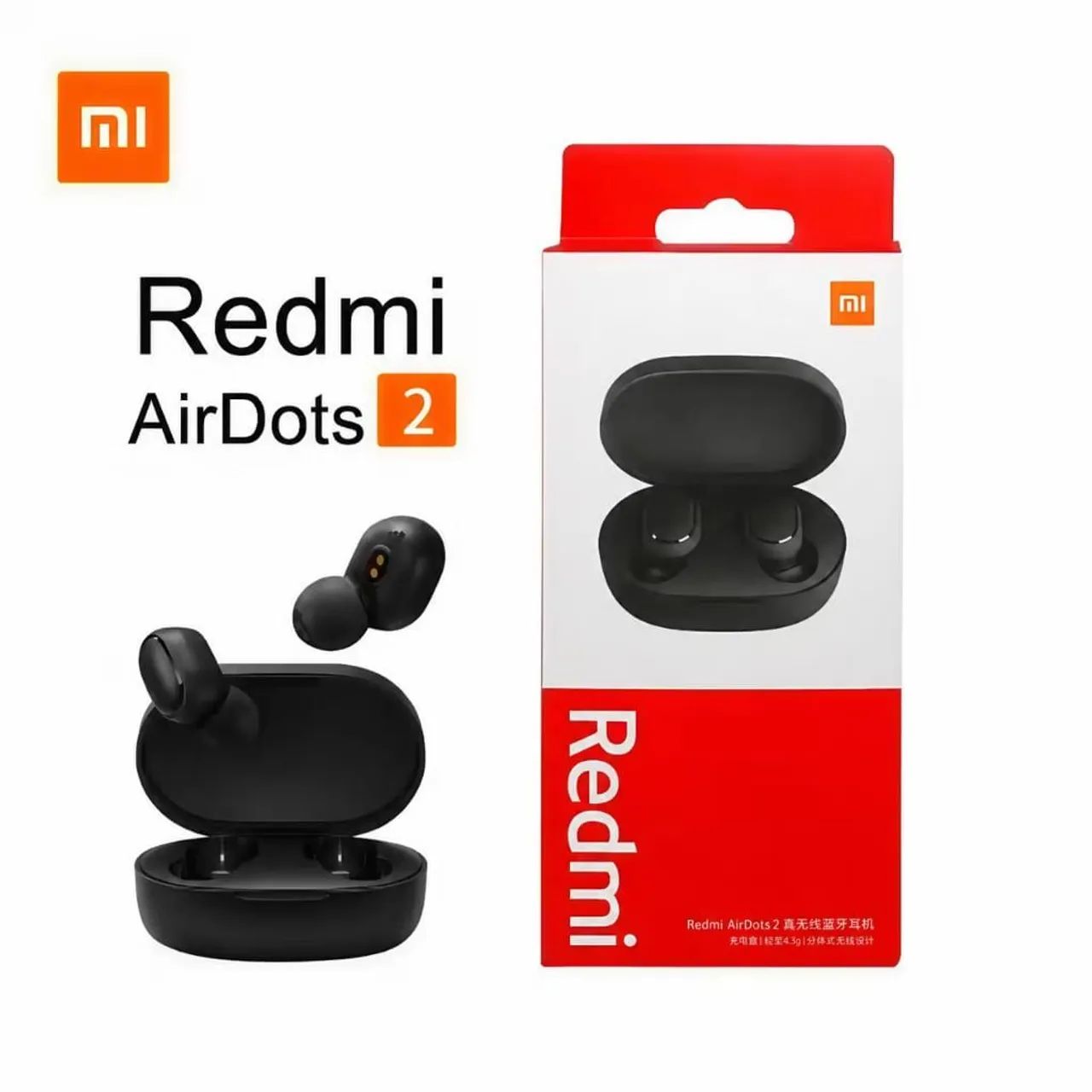 Fone de ouvido sem fio Redmi Airdots  Com led e Sem Led