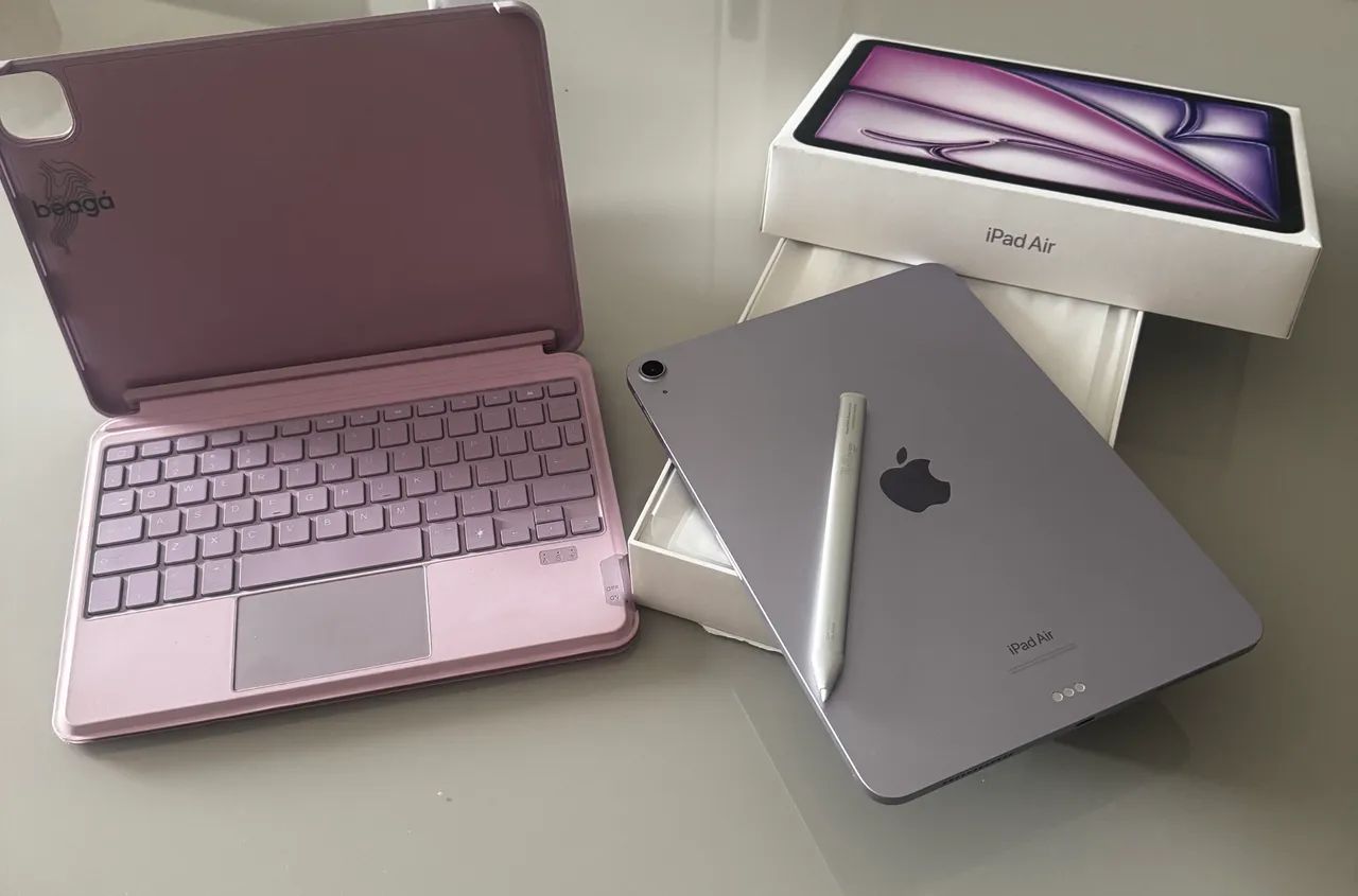 iPad Air 11? M2 128GB + Teclado + Caneta | Impecável - Foto 3