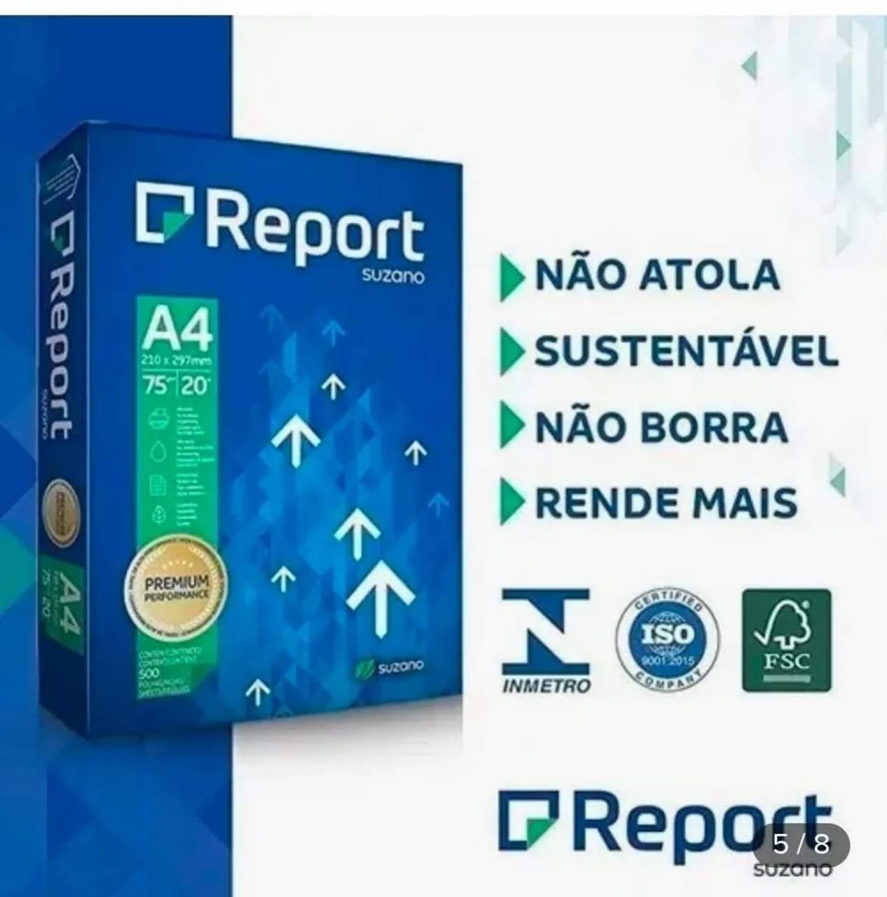 Papel A4 Report - Marca Premium.Entrega grátis BH. - Foto 3