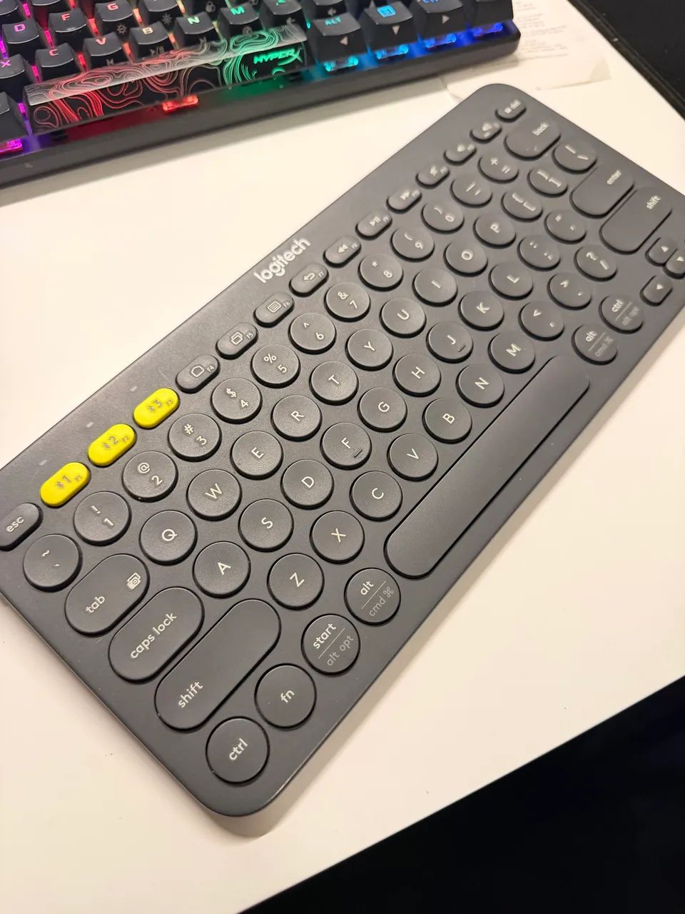 Teclado Logitech k380 Bluetooth sem fio para smartphone, tablet, etc