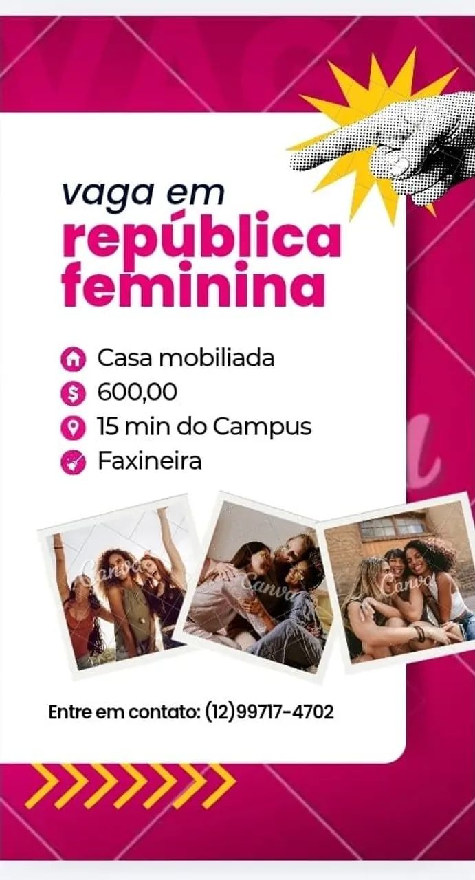 Vaga em República Feminina