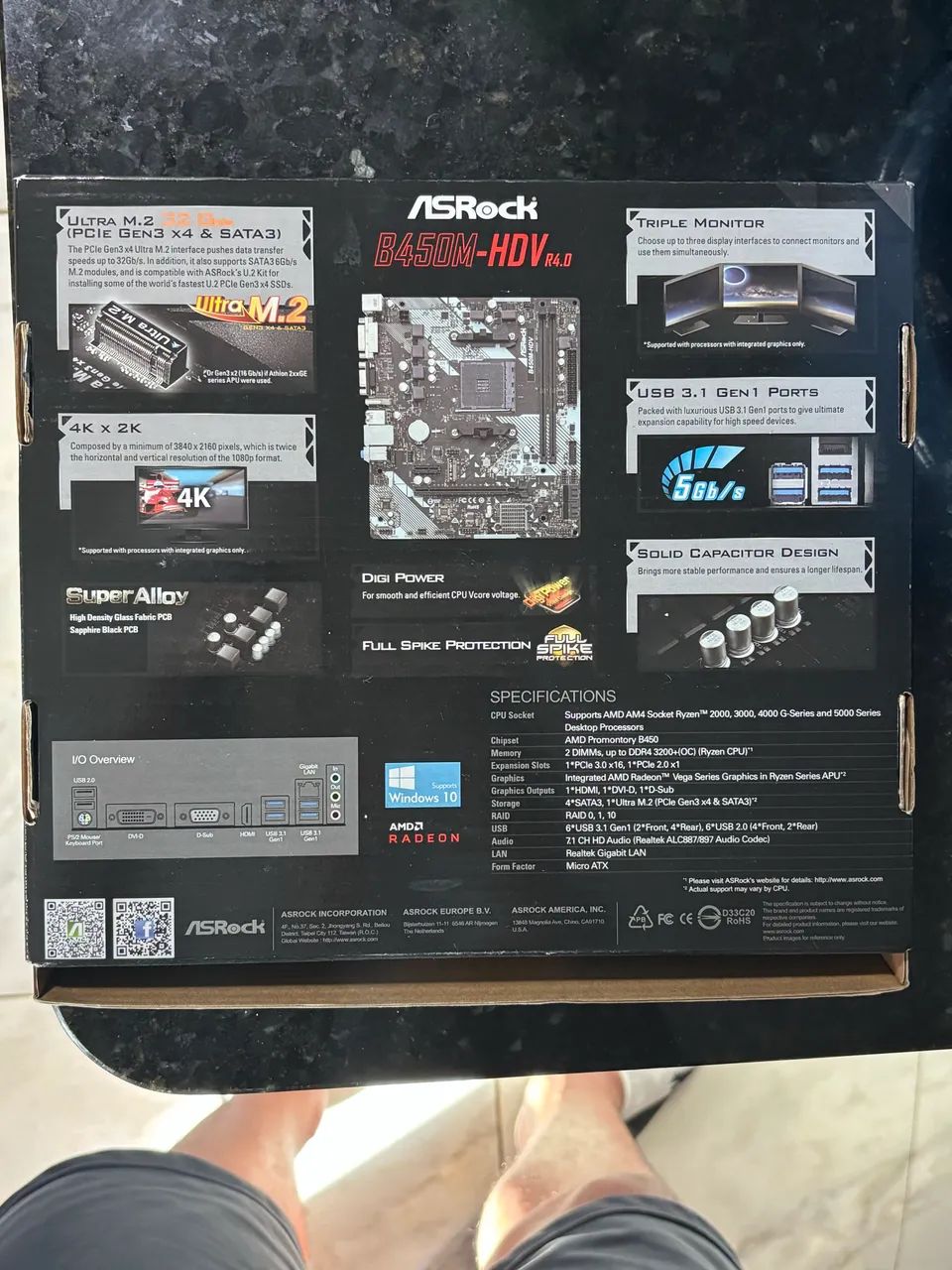 Placa Mãe B450M-HDV AsRock441992693196400641