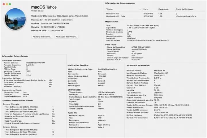 MacBook Air 13? M1 A2337 - 2020 - 8GB - SSD 512GB - Foto 2