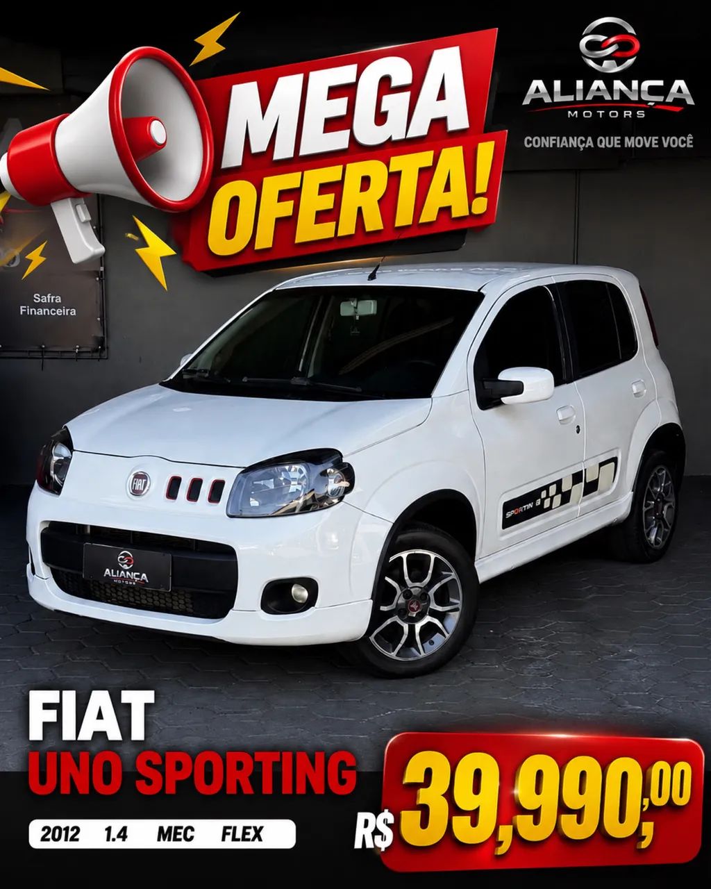 Fiat Uno Sporting 1.4 EVO Fire Flex 8V 4P 2012