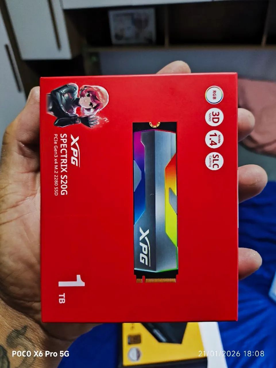 NVME 1TB XPG RGB 