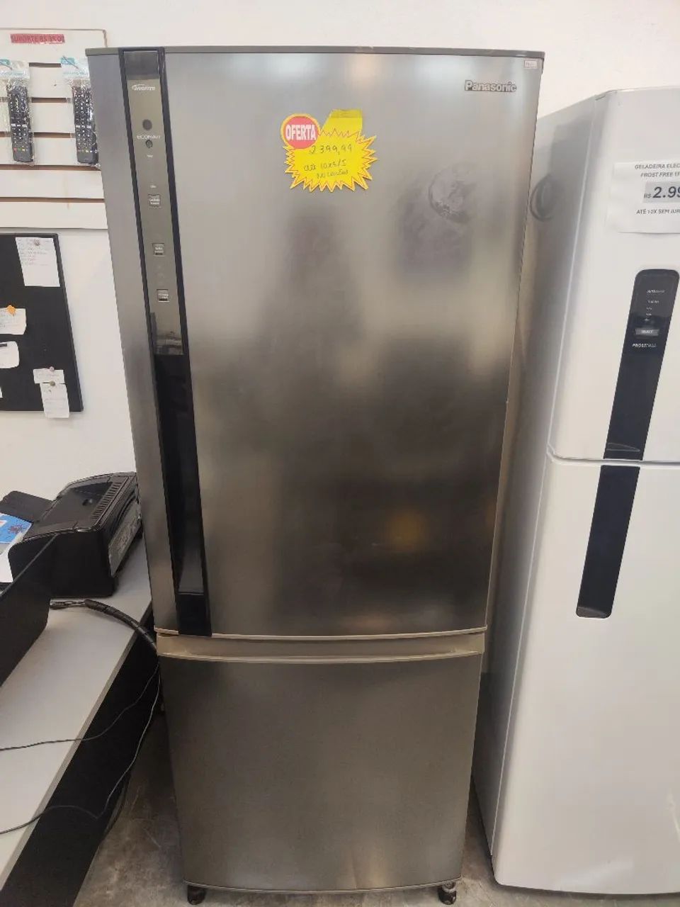 Geladeira Panasonic 423L Frost Free Inverse 