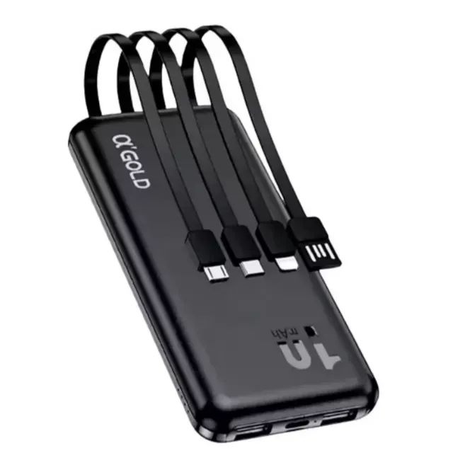 Carregador Portátil 10000mAh aGold  Carregamento Simples e Fácil - Foto 5
