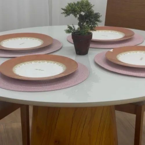 Mesa de Jantar Paris Circular 1.10×1.10 c/4 Cadeiras - Foto 3