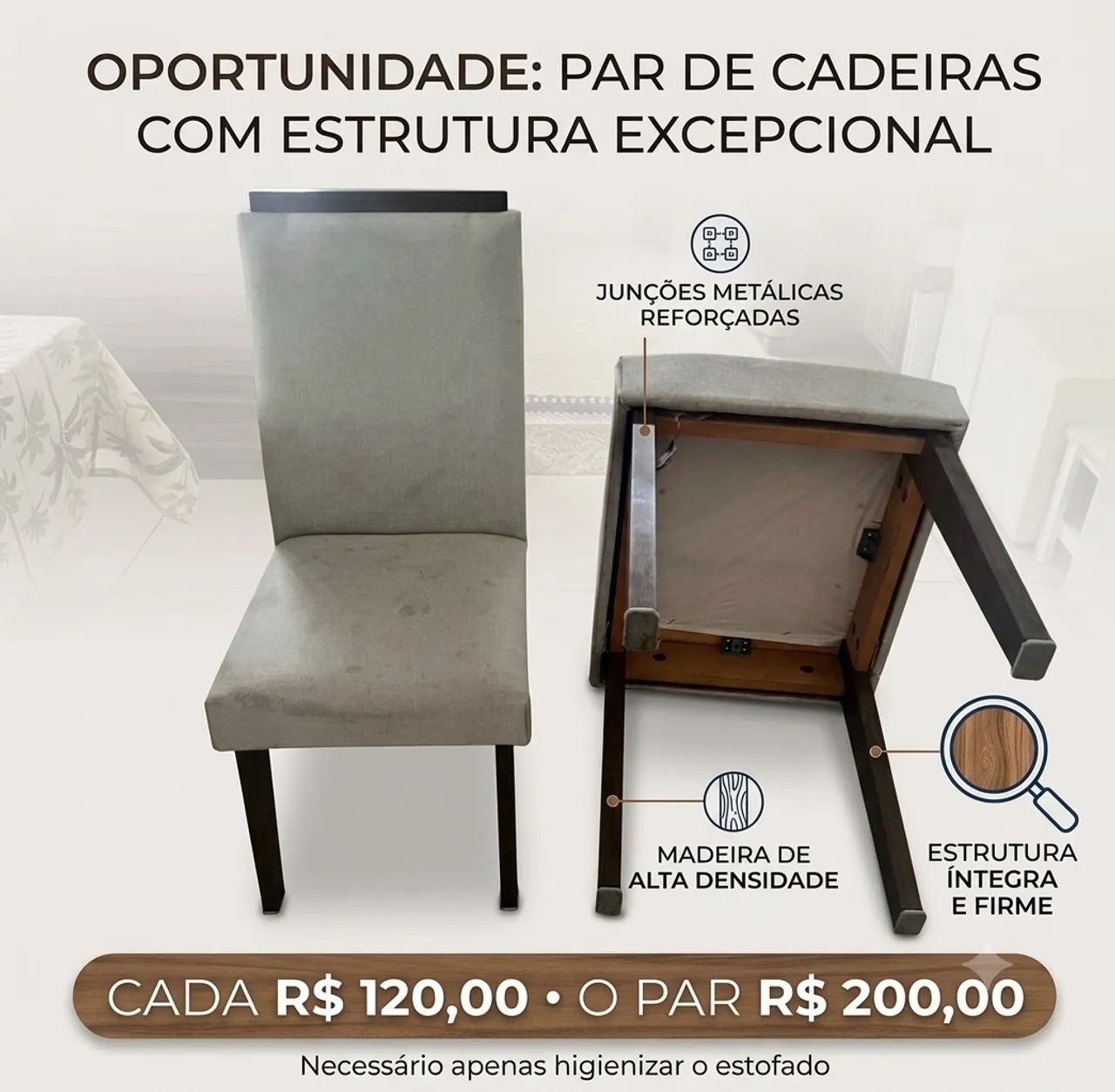 Cadeiras Mesa de Jantar