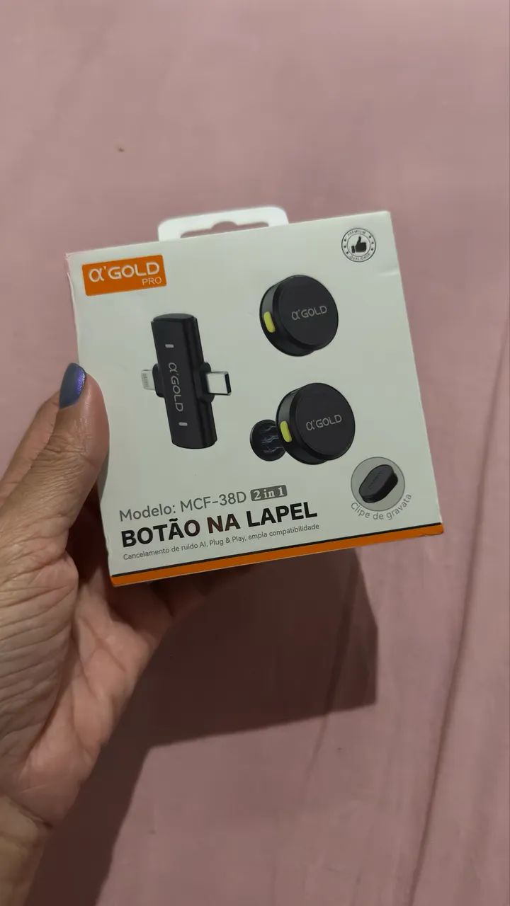 Microfone de lapela