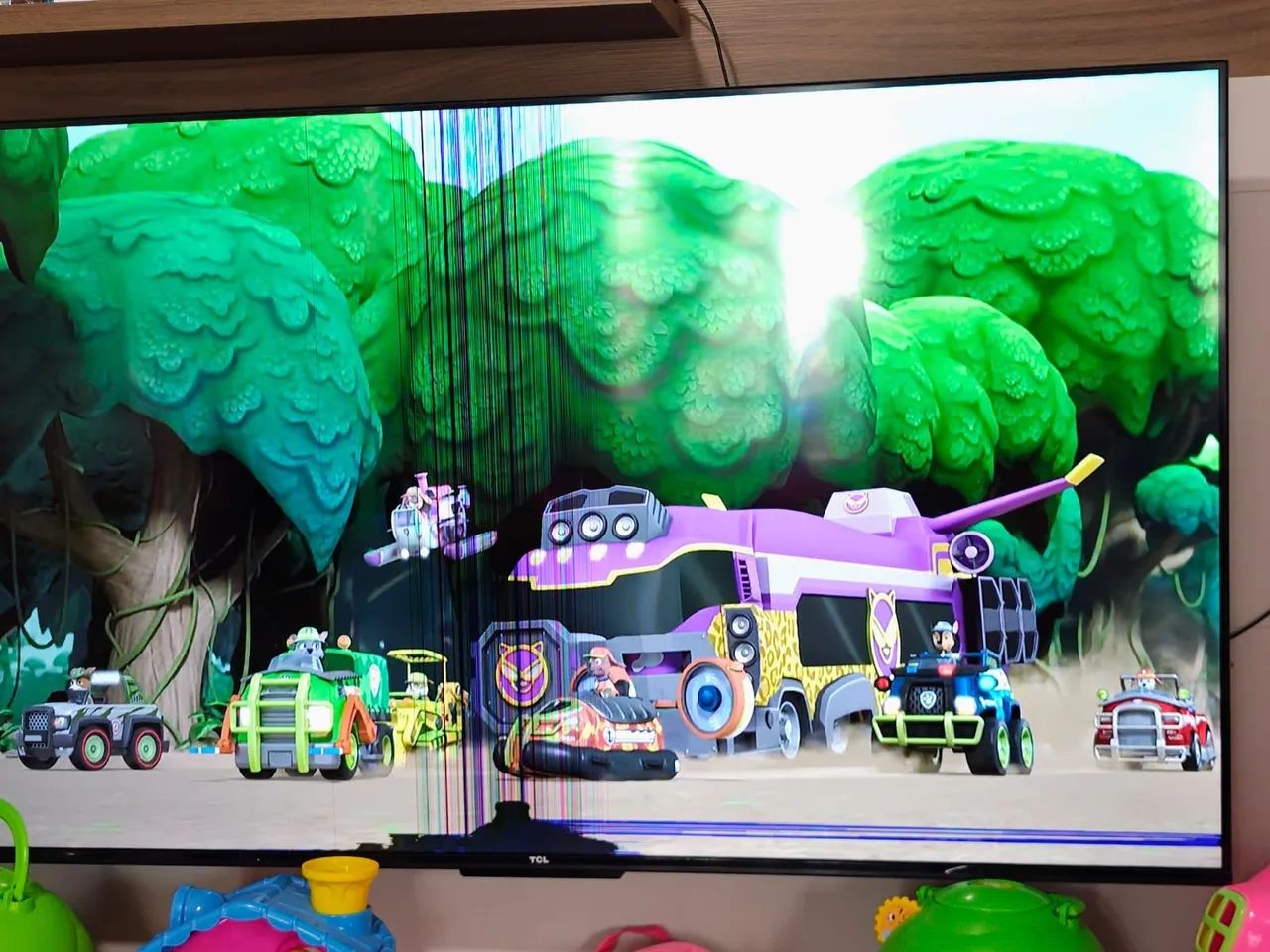 Tv TCL 50p Danificada Tela