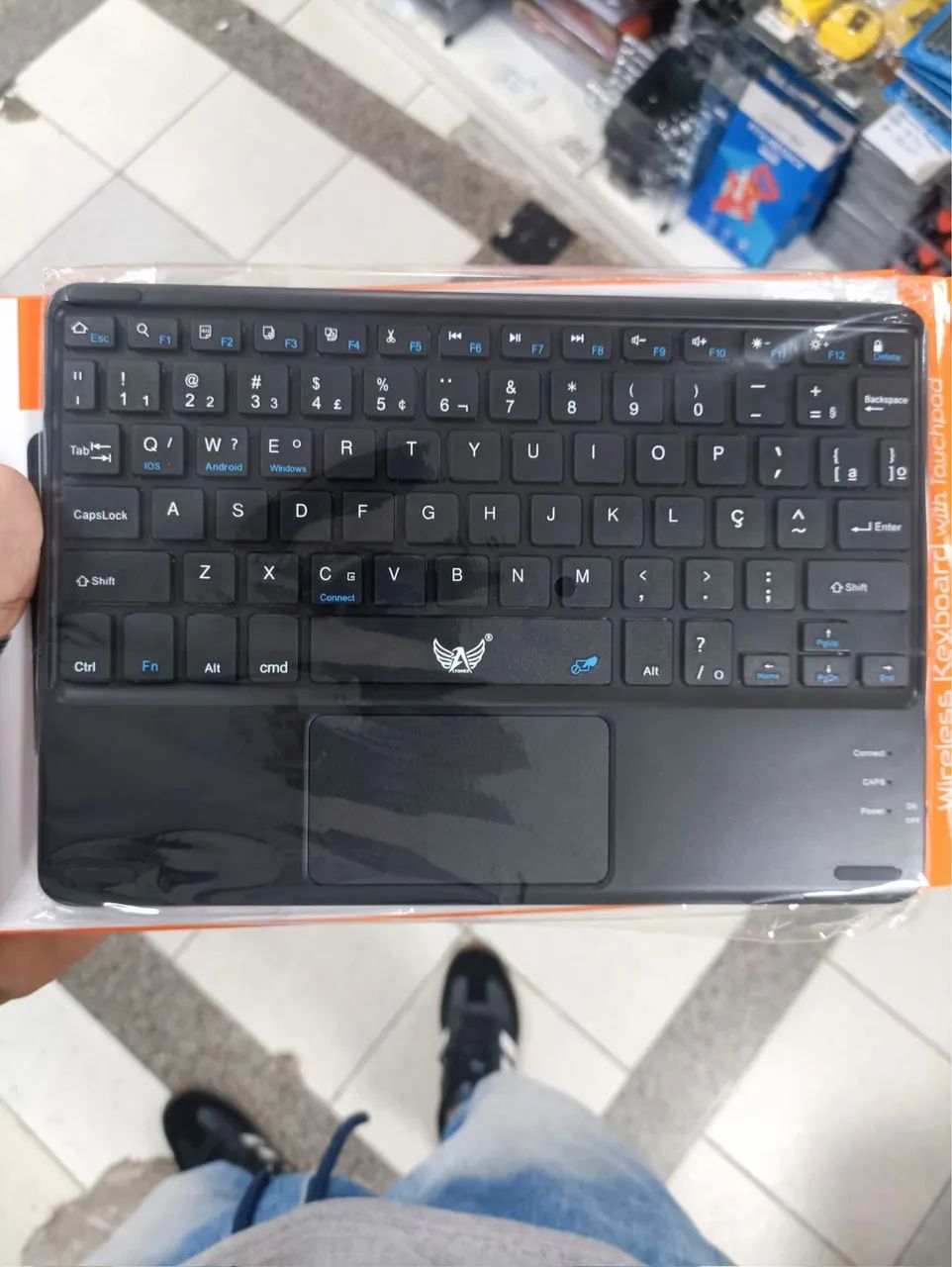 TECLADO SEM FIO PARA TABLET E IPAD 