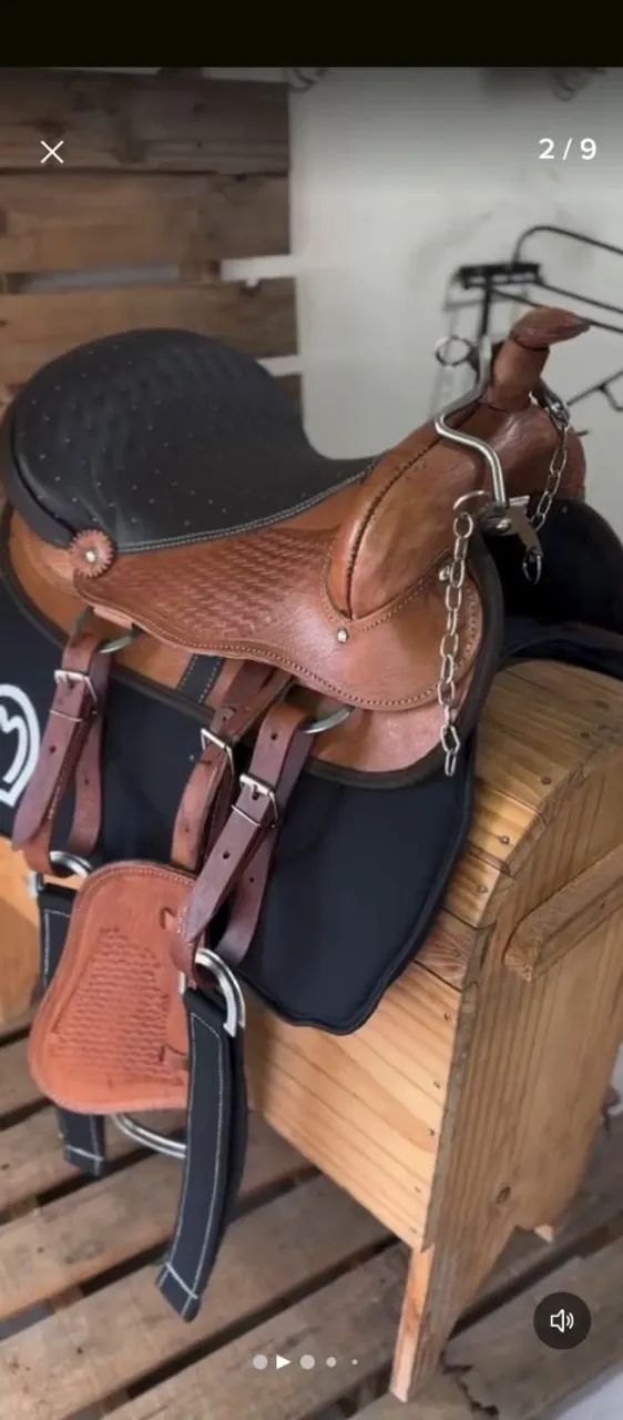 Vendo Sela Montaria Americana Tradicional - NOVA  - Foto 3