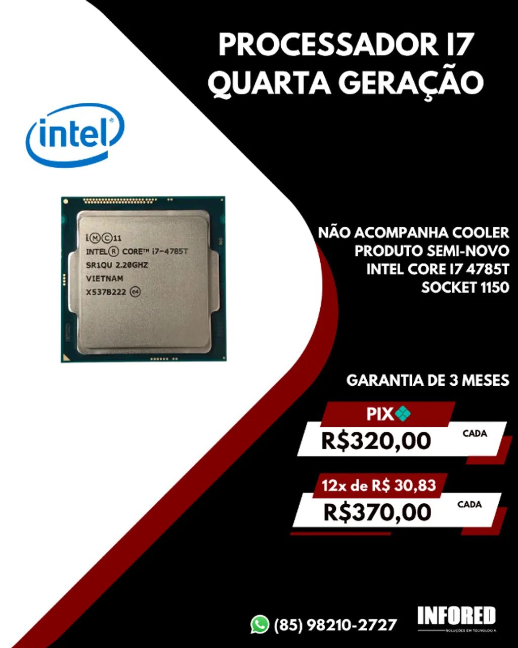 Processadores Intel Core i7 4ª Geração LGA 1150 - Foto 4