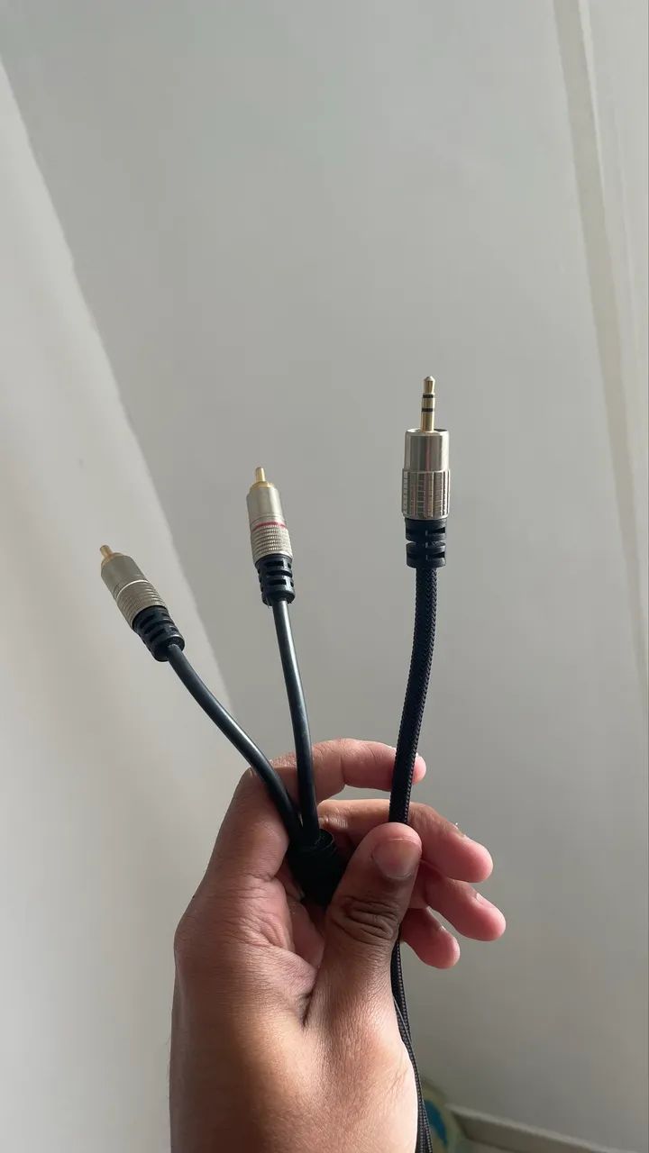 Cabo Áudio P2 3,5 mm para 2 RCA Estéreo Cabo - Foto 3