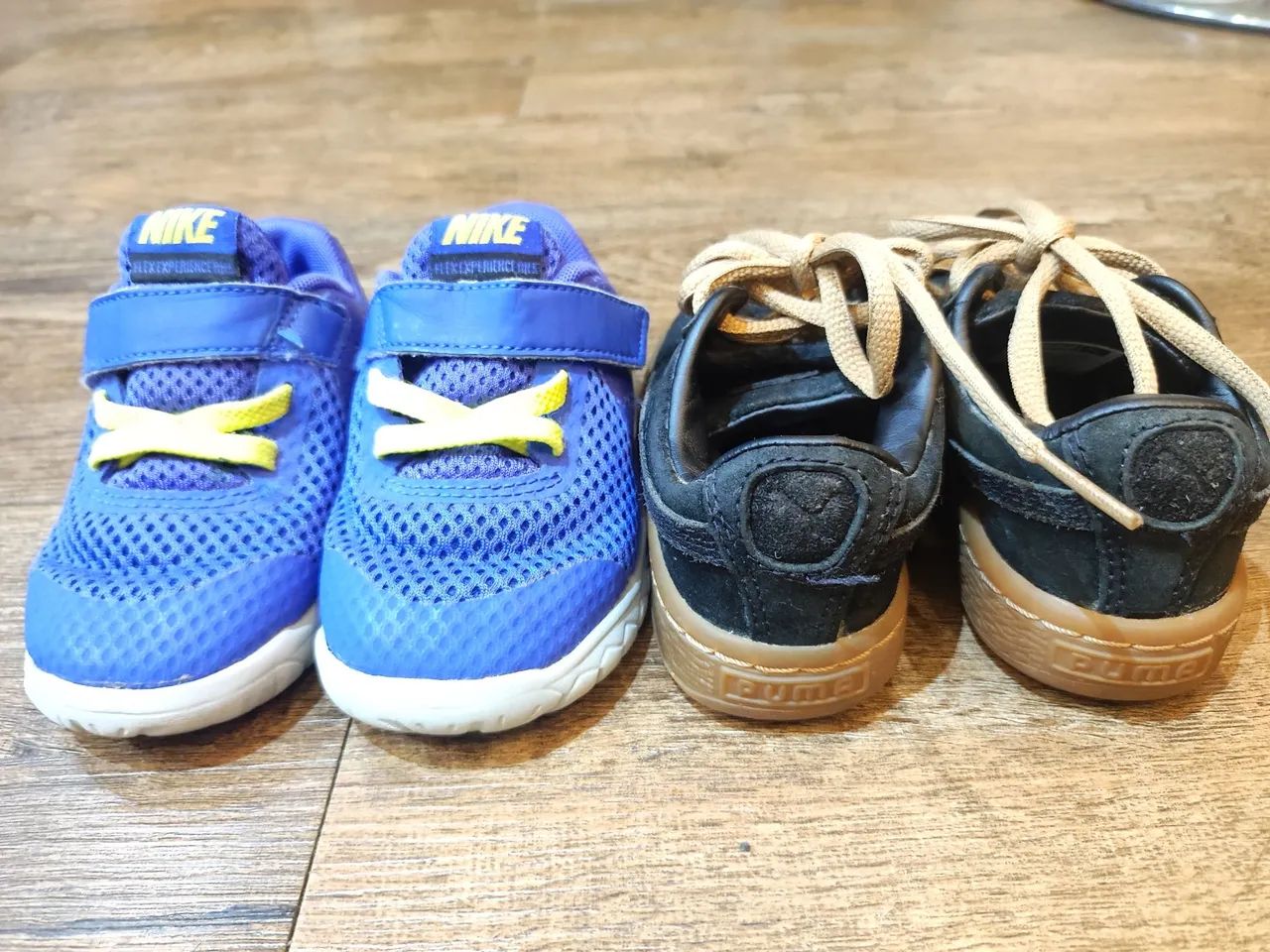 Tênis infantil original Nike e Puma