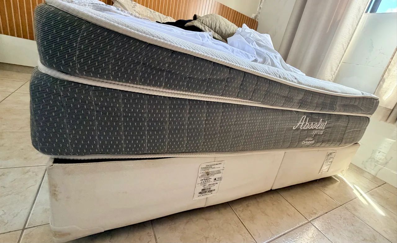 Cama box e colchão ortobom no precinho  - Foto 2
