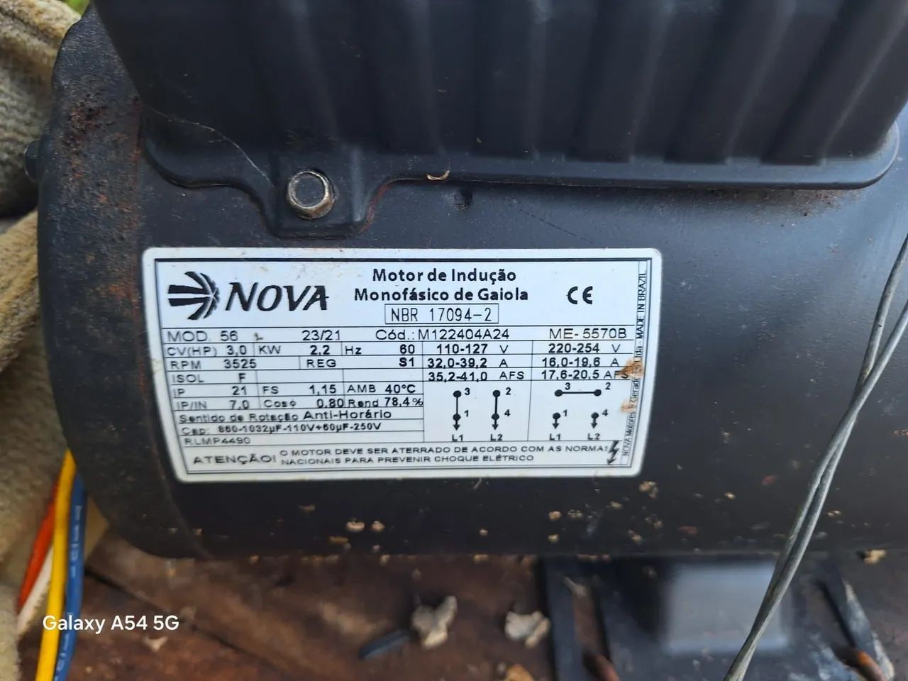Vende-se motor 3 CV monofasico com 25 barras de cano 2 polegadas - Foto 5