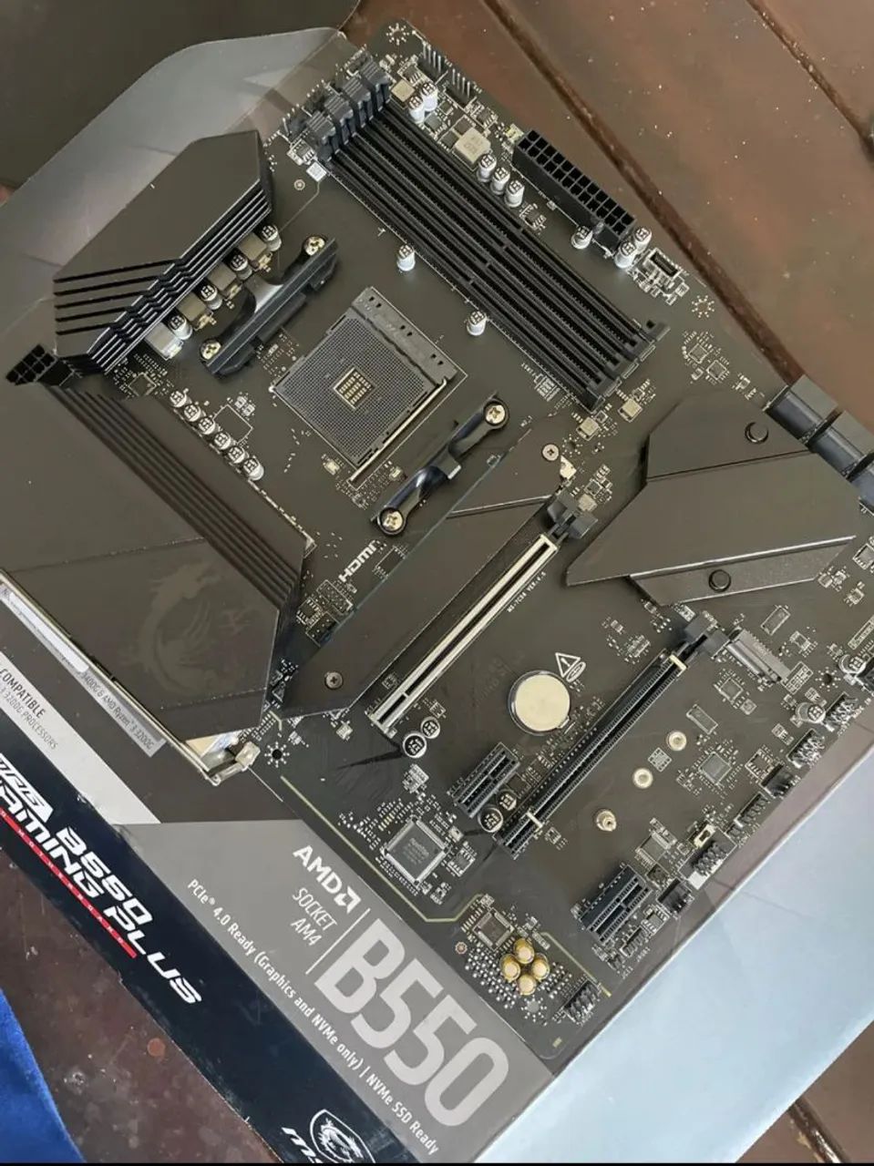 Placa Mãe MSI MAG B550 Gaming Plus - Nova Lacrada - Peças de