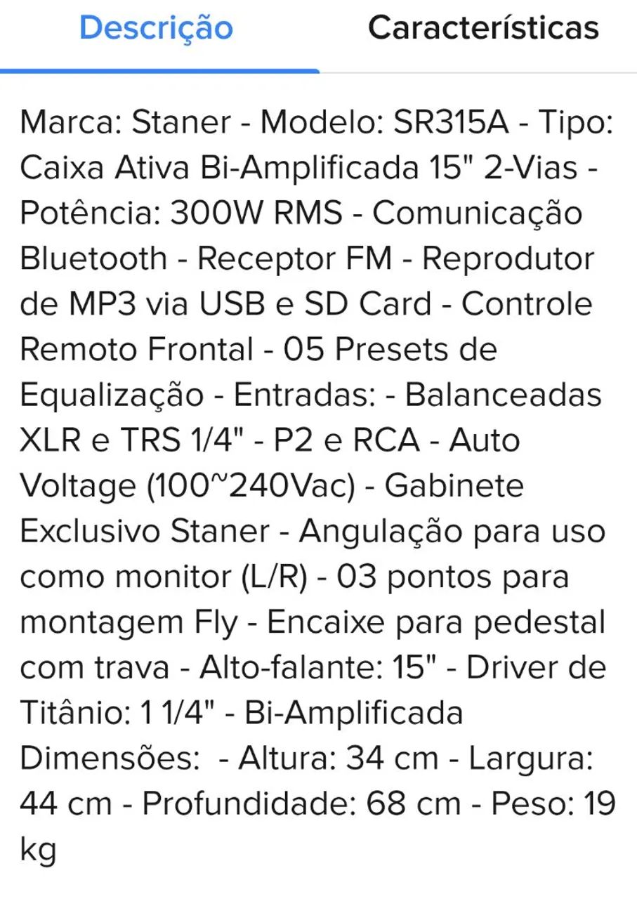 Caixa de som 15 polegadas  - Foto 2