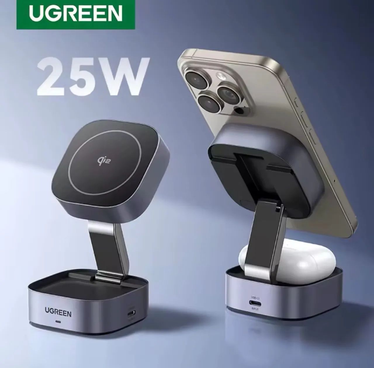 Ugreen carregador sem fio 3 em 1 - Foto 2