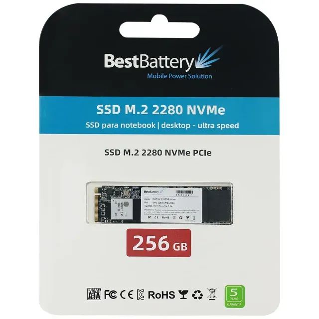SSD 256gb NVME Com 5 Anos de Garantia - Armazenamento - Vila