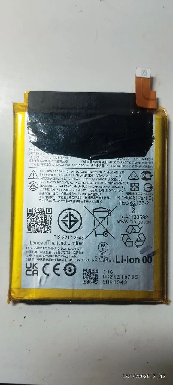 Bateria motog 60s original  - Foto 2