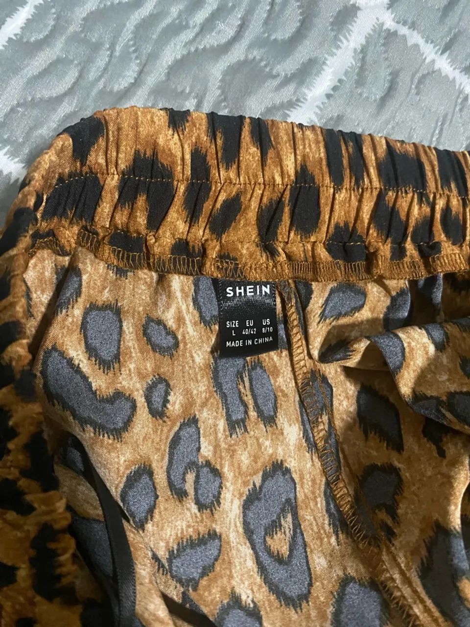 saia midi shein animal print g - Foto 3