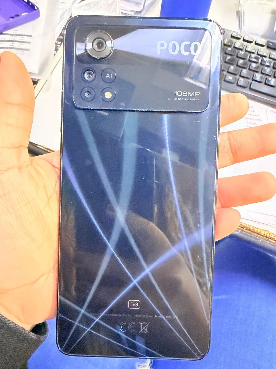 POCO X4 Pro 5G 128GB 6GB RAM Preto Laser  - Foto 2