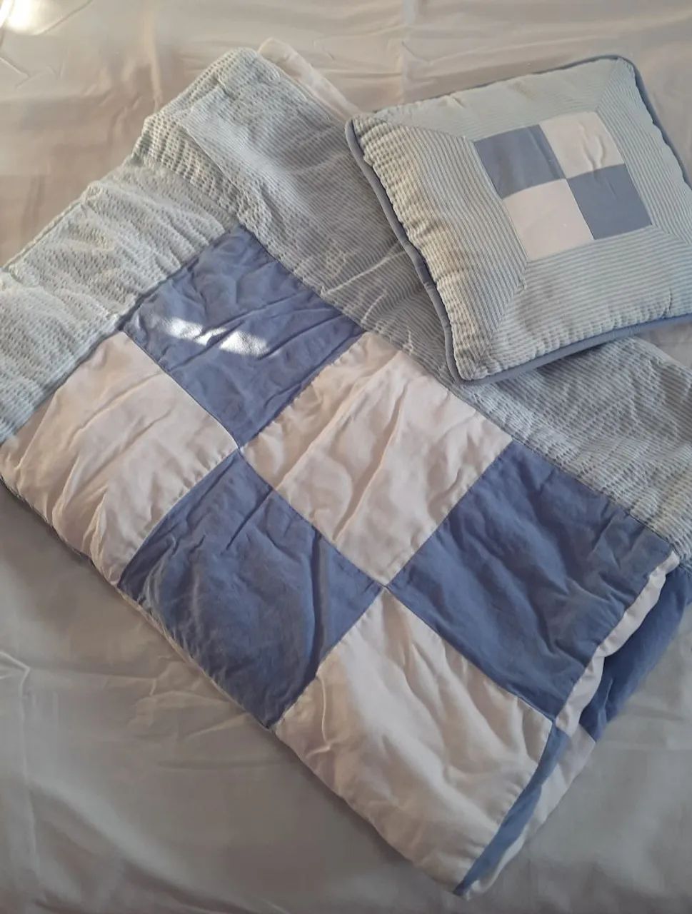 Kit protetor de berço menino 100% algodão - Foto 3