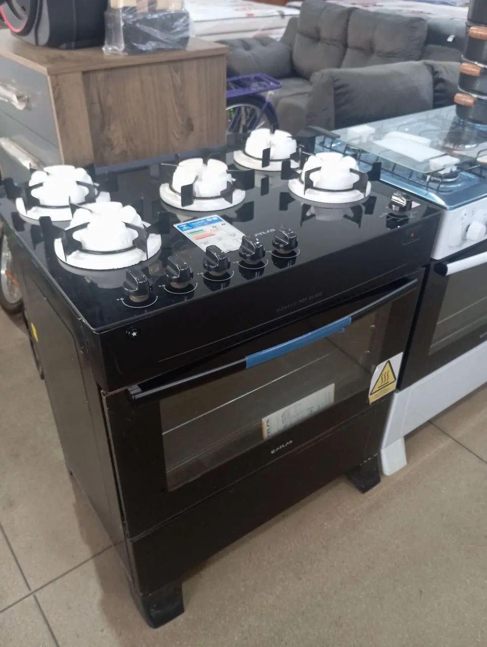 Fogão 5 bocas novo atlas automático 