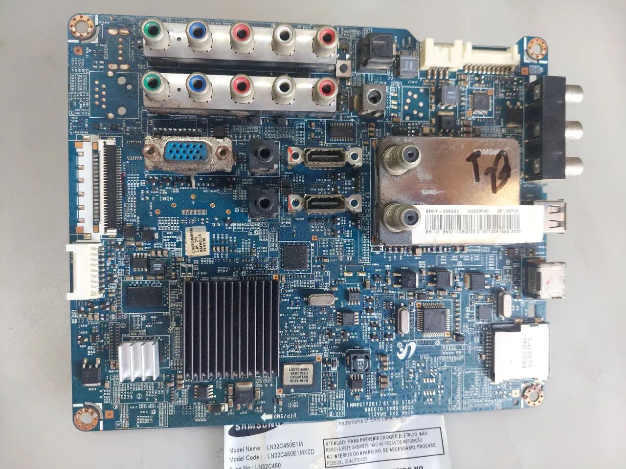 Placa tv samsung ln32c450e1m  funcionando 