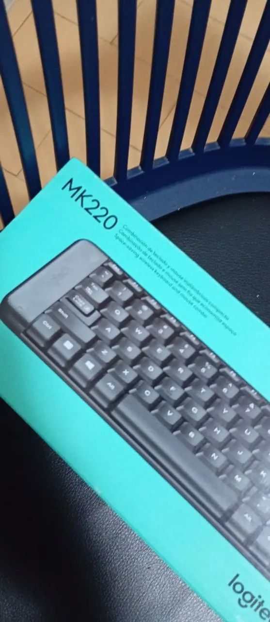 Kit mouse e teclado Logitech mk220 sem fio (lacrado) - Foto 4