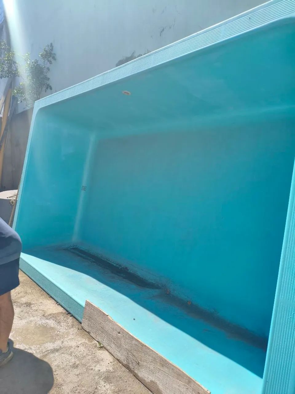 Piscina fibra chão 