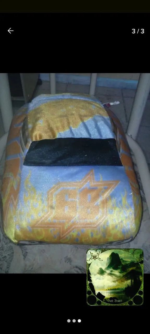 Almofada Hot wheels infantil, original, rara! - Foto 4