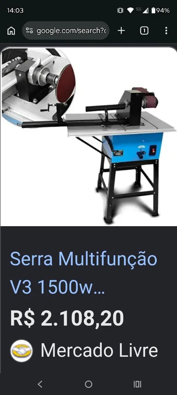 Serra de Bancada Multifunções 